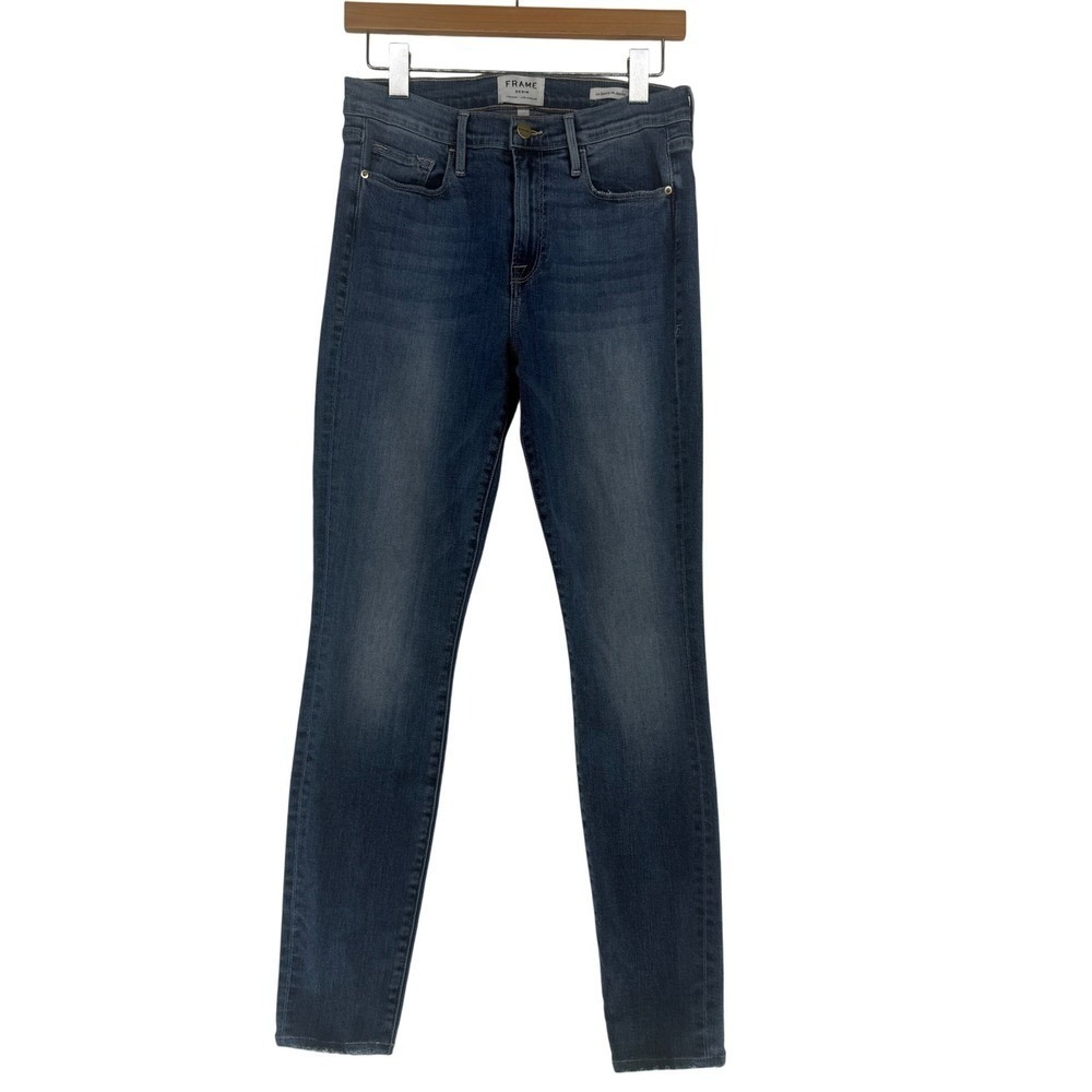 FRAME Le Skinny de Jeanne Jeans Women's Size 30 Blue Denim High Rise Pants